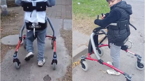 Salvador, el nene de La Plata con discapacidad que pide por rampas Salvador, el nene de La Plata con discapacidad que pide por rampas