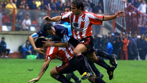 Estudiantes, en aquel partido del 2001 ante Racing que perdió 2-3 Estudiantes, en aquel partido del 2001 ante Racing que perdió 2-3