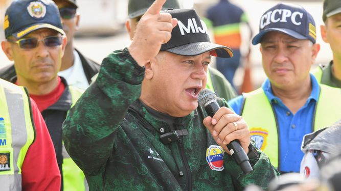 Diosdado Cabello anunció la detención del argentino en Venezuela.