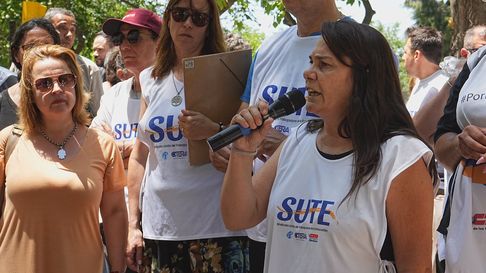 Carina Sedano, titular del gremio docente. Carina Sedano, titular del gremio docente.