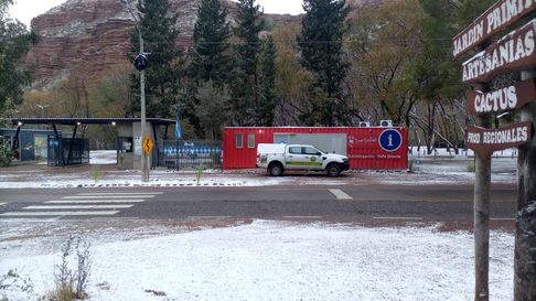 La nevada se hizo presente en la zona de Valle Grande, en San Rafael. La nevada se hizo presente en la zona de Valle Grande, en San Rafael.