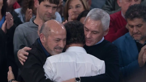 Mario Secco, Axel Kicillof y Fabián Cagliardi Mario Secco, Axel Kicillof y Fabián Cagliardi
