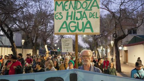 Una postal de la marcha contra San Jorge el 29 de agosto. Una postal de la marcha contra San Jorge el 29 de agosto.