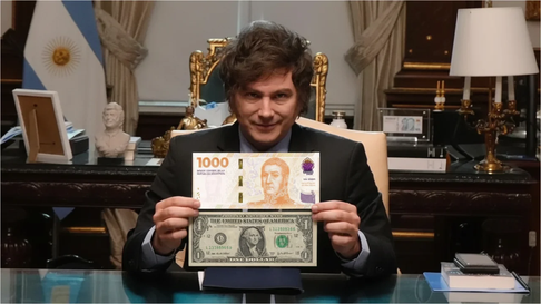 Javier Milei habló sobre el dólar. Javier Milei habló sobre el dólar.