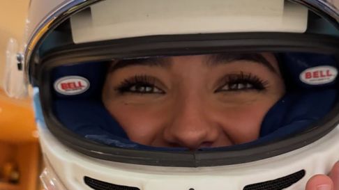 La joven que apareció en el posteo de Colapinto. La joven que apareció en el posteo de Colapinto.