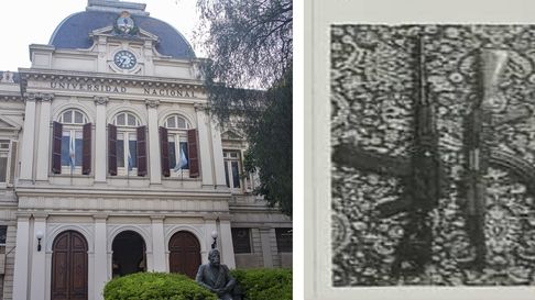 La foto de la amenaza a la UNLP La foto de la amenaza a la UNLP