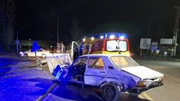 Así quedó uno de los vehículos involucrados en el accidente en el Sur. Así quedó uno de los vehículos involucrados en el accidente en el Sur.