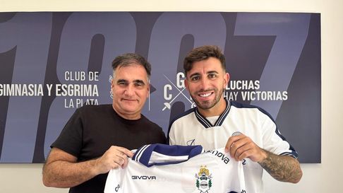 Agustín Auzmendi, presentado como tercer refuerzo de Gimnasia Agustín Auzmendi, presentado como tercer refuerzo de Gimnasia