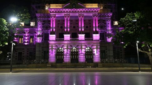 la gobernacion bonaerense permanecera una semana iluminada de rosa la gobernacion bonaerense permanecera una semana iluminada de rosa