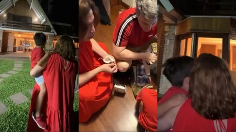 lizy tagliani vivio la primera navidad con su hijo tati: las tiernas postales lizy tagliani vivio la primera navidad con su hijo tati: las tiernas postales