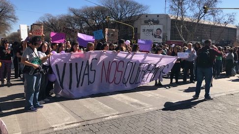 El reclamo de justicia en San Rafael se hizo visible en las calles. El reclamo de justicia en San Rafael se hizo visible en las calles.