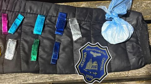 La droga secuestrada a la menor aprehendida La droga secuestrada a la menor aprehendida