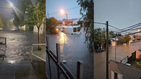 Temporal, inundaciones y evacuados en Bahía Blanca Temporal, inundaciones y evacuados en Bahía Blanca
