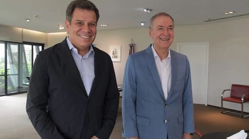 Facundo Manes y Juan Schiaretti, juntos en La Plata Facundo Manes y Juan Schiaretti, juntos en La Plata