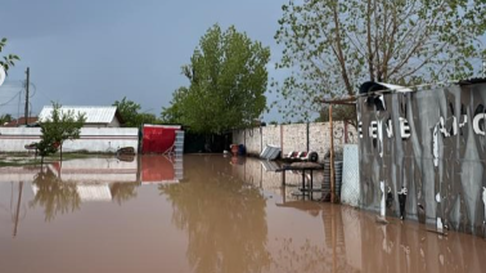 La tormenta azotó las instalaciones del Deportivo Maipú. La tormenta azotó las instalaciones del Deportivo Maipú.