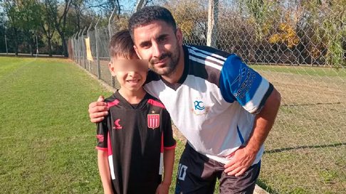 Thiago y su padre, Fabián. Thiago y su padre, Fabián.