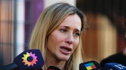 Julieta Prandi, al llegar al tribunal