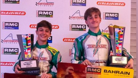 Thiago Palotini y Francisco Figueroa, el mendocino campeón en Ecuador. Thiago Palotini y Francisco Figueroa, el mendocino campeón en Ecuador.