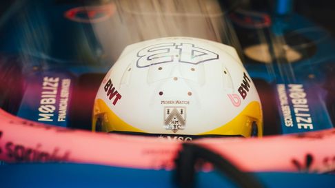 El nuevo casco de Colapinto despertó ciento de reacciones. El nuevo casco de Colapinto despertó ciento de reacciones.