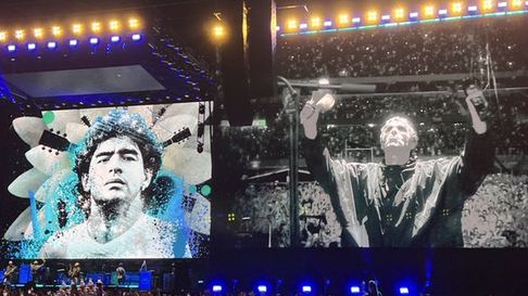 Oasis despertó la ovación tras homenajear a Maradona en su show en el Monumental Oasis despertó la ovación tras homenajear a Maradona en su show en el Monumental
