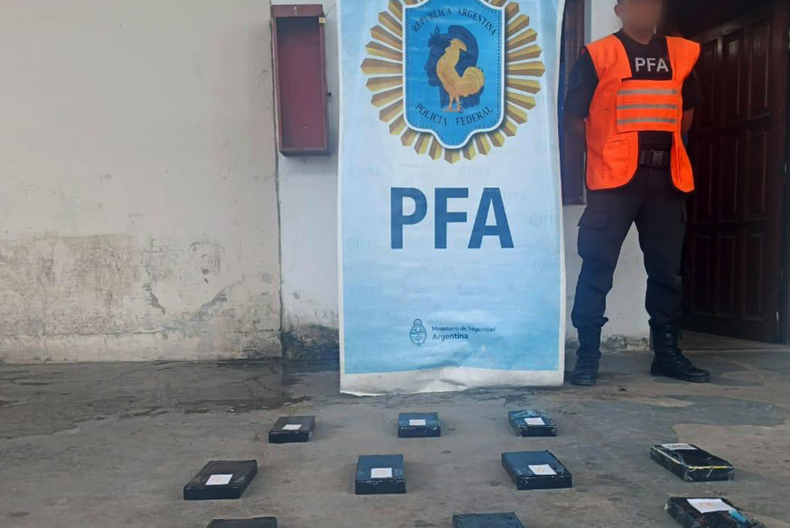 Un pasajero oriundo de Bolivia, trasladaba 10 kilos de cocaína.