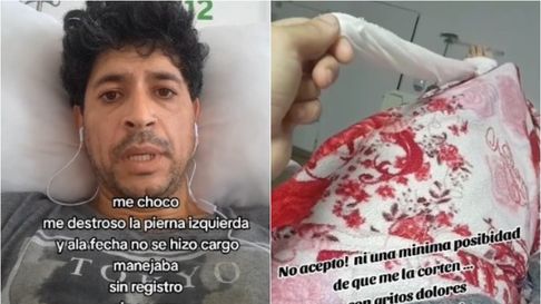 El calvario de un vecino de La Plata que puede perder una de sus piernas El calvario de un vecino de La Plata que puede perder una de sus piernas