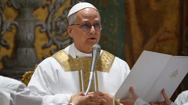 El Papa León XIV en la Capilla Sixtina