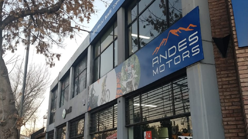 La fachada de Andes Motors, en Dorrego. La fachada de Andes Motors, en Dorrego.