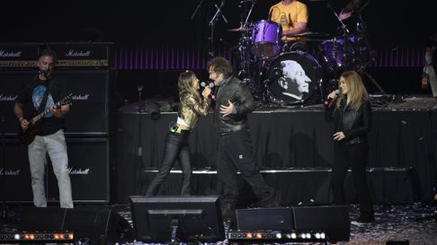 Javier Milei en su show en el Movistar Arena Javier Milei en su show en el Movistar Arena