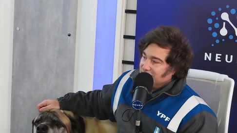 Milei, una mezcla de política, mascotas y show. Milei, una mezcla de política, mascotas y show.