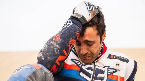La tristeza del piloto tras quedar afuera del Rally Dakar. El video, impacta. La tristeza del piloto tras quedar afuera del Rally Dakar. El video, impacta.
