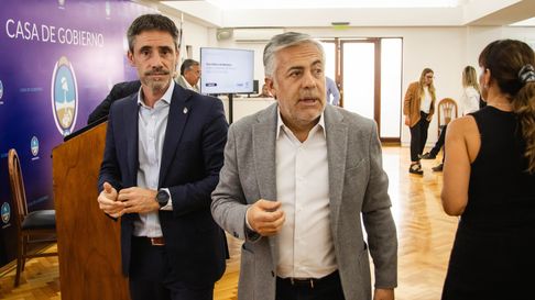 Ignacio Lamothe, del Consejo Federal de Inversiones (CFI) junto a Alfredo Cornejo. Ignacio Lamothe, del Consejo Federal de Inversiones (CFI) junto a Alfredo Cornejo.