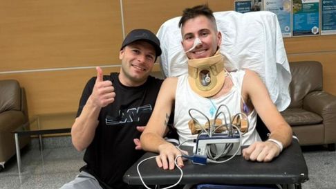 Juan Cruz Yacopini se reencontró con su navegante. Juan Cruz Yacopini se reencontró con su navegante.