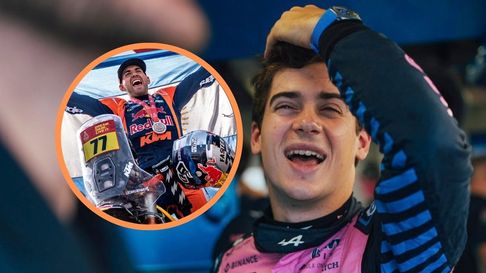 Franco Colapinto se mostró eufórico tras el triunfo de su amigo. Franco Colapinto se mostró eufórico tras el triunfo de su amigo.