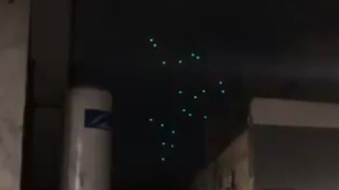 Inusual escena en el cielo de La Plata Inusual escena en el cielo de La Plata