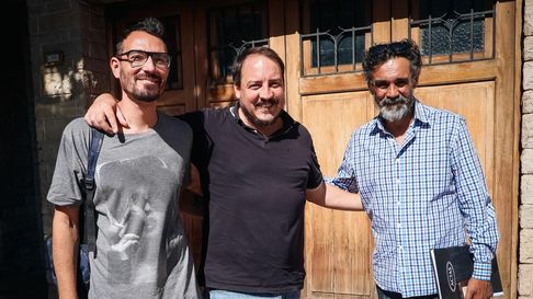 El PJ dividido: los kirchneristas Carlos Blanco y el senador Helio Perviu además de Mario Lima, apoderado del Partido Federal El PJ dividido: los kirchneristas Carlos Blanco y el senador Helio Perviu además de Mario Lima, apoderado del Partido Federal