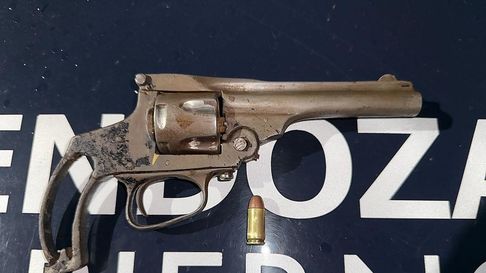 El arma secuestrada al joven en Guaymallén El arma secuestrada al joven en Guaymallén