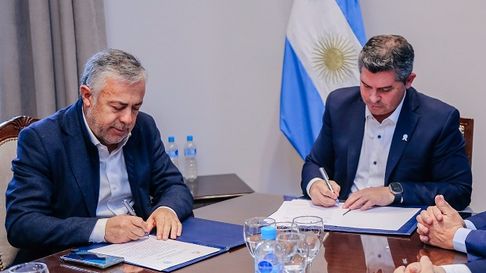 Cornejo y su par de San Juan, Marcelo Orrego. Cornejo y su par de San Juan, Marcelo Orrego.