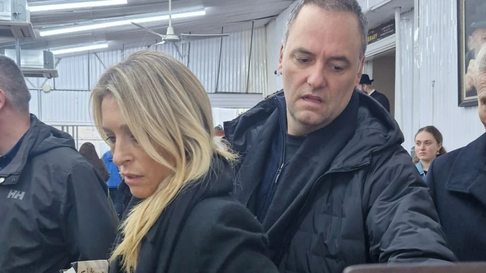 Manuel Adorni y Bettina Angeletti, su esposa. Manuel Adorni y Bettina Angeletti, su esposa.